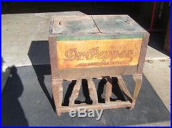 RARE Vintage Dr. Pepper ice chest or cooler VERY EARLY rarely seen! Machine
