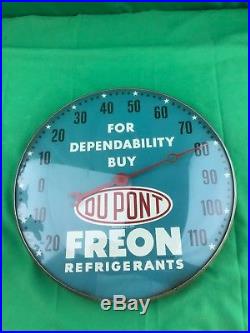 RARE Vintage DuPont Freon Refrigerants Advertising Sign Pam Bubble 12