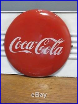 RARE Vintage Huge Coca Cola Button Menu Board Sign 1950's Advertising Display