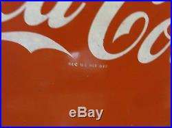 RARE Vintage Huge Coca Cola Button Menu Board Sign 1950's Advertising Display
