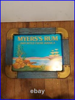 RARE Vintage Meyers Rum Advertising Mirror Wall Sign MADE IN USA