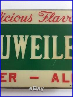 RARE! Vintage NEUWEILER BEER Lighted 20 Brewery Advertising Sign Allentown PA