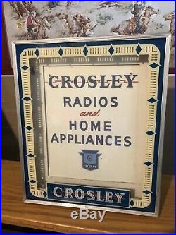 RARE Vintage NPI Neon Crosley Radio Dealer Advertisin Sign Excellent Condition
