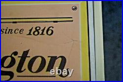 RARITY Vintage 1950s 60s Remington Hunting Gun Advertising Lighted Clock Sign