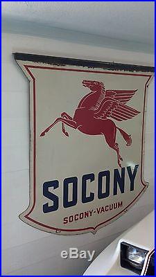 REDUCED asking price RARE VINTAGE SOCONY, SOCONY-VACUUM SIGN