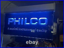 Rare Philco Light Up Sign Original Vintage