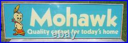 Rare Vintage Disney Tommy Mohawk Carpet Indian Advertising Sign LRG Light Sign