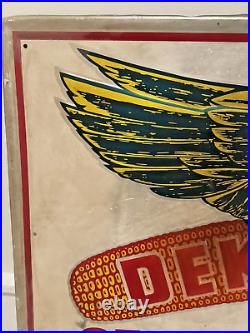 Rare Vintage Original DEKALB Seed Dealer Agricultural Advertising Sign Large