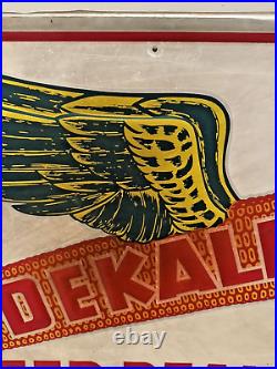 Rare Vintage Original DEKALB Seed Dealer Agricultural Advertising Sign Large