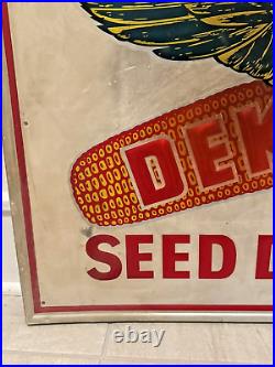 Rare Vintage Original DEKALB Seed Dealer Agricultural Advertising Sign Large