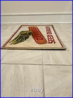 Rare Vintage Original DEKALB Seed Dealer Agricultural Advertising Sign Large