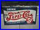 Rare-Vintage-Pepsi-5-Cent-Sign-Embossed-Double-Dot-1939-1940-LARGE-52-X-34-HTF-01-eem