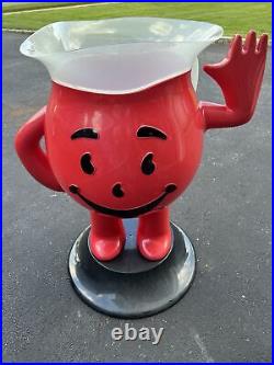 Rare Vintage STORE DISPLAY KOOL-AID MAN 3 FOOT TALL RED ADVERTISING SIGN