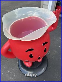 Rare Vintage STORE DISPLAY KOOL-AID MAN 3 FOOT TALL RED ADVERTISING SIGN