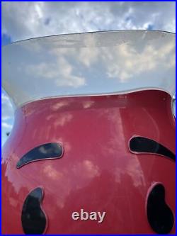 Rare Vintage STORE DISPLAY KOOL-AID MAN 3 FOOT TALL RED ADVERTISING SIGN