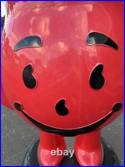 Rare Vintage STORE DISPLAY KOOL-AID MAN 3 FOOT TALL RED ADVERTISING SIGN