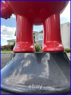 Rare Vintage STORE DISPLAY KOOL-AID MAN 3 FOOT TALL RED ADVERTISING SIGN