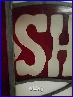 Rare Vintage Shakey's Pizza Stained Glass Signbeautiful Huge