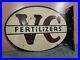 Rare-Vintage-VC-Fertilizer-Flange-Sign-Old-Feed-Store-Display-Corn-Farm-Cattle-01-pt
