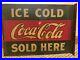 Rare-Vintage-c-1930-Coca-Cola-Soda-Pop-2-Sided-17-Metal-Flange-Sign-Store-Old-01-vyuq