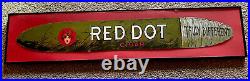 Red Dot Cigar Vintage Advertising Sign AMAZING condition Antique Memorabilia