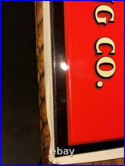 Reed Vice Sign Original Tin Antique Anvils Industrial Erie Pa