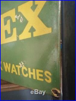 Rolex enamel sign Rolex sign Rolex watch vintage Rolex shop sign Rolex porcelain