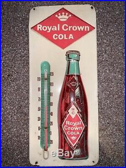 Royal Crown Cola Thermometer Vintage Thermometer Metal Advertising Sign