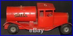 SHELL TRIANG VINTAGE TRUCK 17 oil gas service station advertising sign TANKER