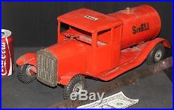 SHELL TRIANG VINTAGE TRUCK 17 oil gas service station advertising sign TANKER
