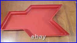 SUNOCO Vintage Red Arrow Two Piece Advertising Sign Part Gasoline Oil
