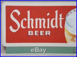 Schmidt Beer Mini Billboard Advertising Sign Original Art by Les Kouba -VTG RARE