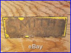 Smiths Overalls Tin Sign General Store Clothing Vintage Original Old Farm Jeans