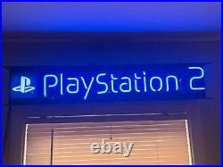 Sony Playstation 2 Neon Sign (used, fair) Vintage Display Advertising