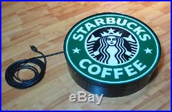 Starbucks 18 Vintage Lighted Authentic Store Sign with on/off switch Nice