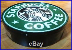 Starbucks 18 Vintage Lighted Authentic Store Sign with on/off switch Nice