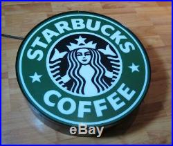 Starbucks 18 Vintage Lighted Authentic Store Sign with on/off switch Nice