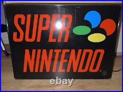 Super Nintendo Sign Vintage Advertising Nintendo
