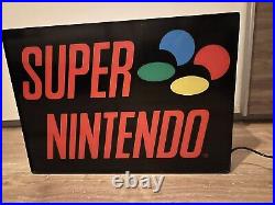 Super Nintendo Sign Vintage Advertising Nintendo