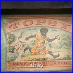 Topsy Vintage Fine Granulated Tobacco Trade Mark Advertising Sign 1880