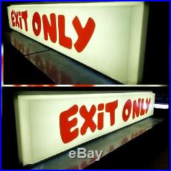 Toys R Us Vintage ENTRANCE & EXIT ONLY Iconic Building Sign 97x18 100% Original
