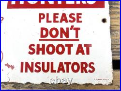 VINTAGE 12x8 HUNTERS REDDY KILOWAT ELECTRIC POWER COMPANY GASOLINE OIL AD SIGN