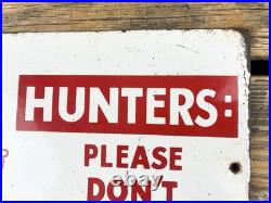 VINTAGE 12x8 HUNTERS REDDY KILOWAT ELECTRIC POWER COMPANY GASOLINE OIL AD SIGN