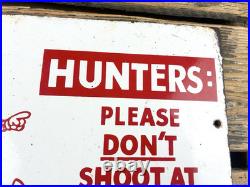 VINTAGE 12x8 HUNTERS REDDY KILOWAT ELECTRIC POWER COMPANY GASOLINE OIL AD SIGN