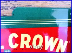 VINTAGE 14x8.5 Drink ROYAL CROWN COLA RC DOUBLE-SIDED SODA PORCELAIN GAS SIGN VINTAGE 14x8.5 Drink ROYAL CROWN COLA RC DOUBLE-SIDED SODA PORCELAIN GAS SIGN