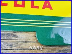 VINTAGE 14x8.5 Drink ROYAL CROWN COLA RC DOUBLE-SIDED SODA PORCELAIN GAS SIGN