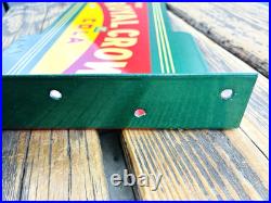 VINTAGE 14x8.5 Drink ROYAL CROWN COLA RC DOUBLE-SIDED SODA PORCELAIN GAS SIGN