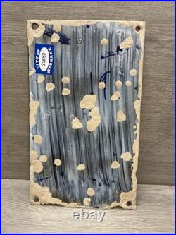 VINTAGE 1920'S LENOX SOAP PORCELAIN SIGN 10x6