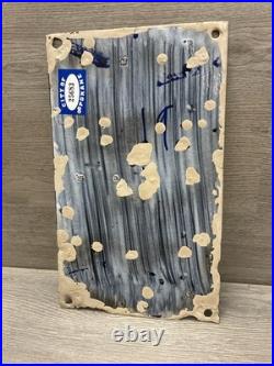 VINTAGE 1920'S LENOX SOAP PORCELAIN SIGN 10x6