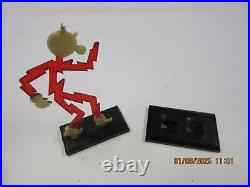 VINTAGE 1930s REDDY KILOWATT ADVERTISING SIGN DESKTOP PLASTIC/ CELLULOID